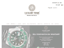 Tablet Screenshot of luxurytime.co.za