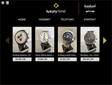 Tablet Screenshot of luxurytime.cz